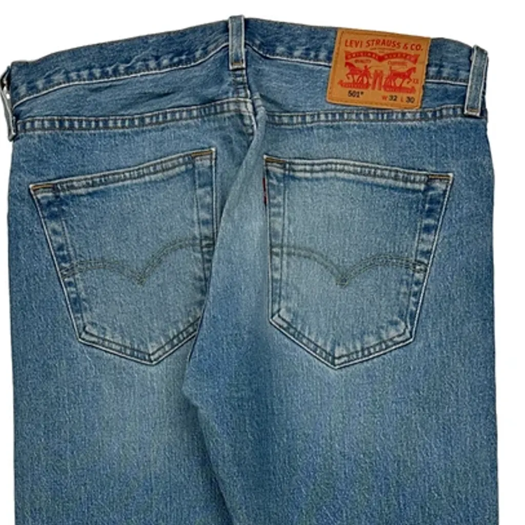 501 Levis Jeans - 33W 30L Blue Cotton - Image 7