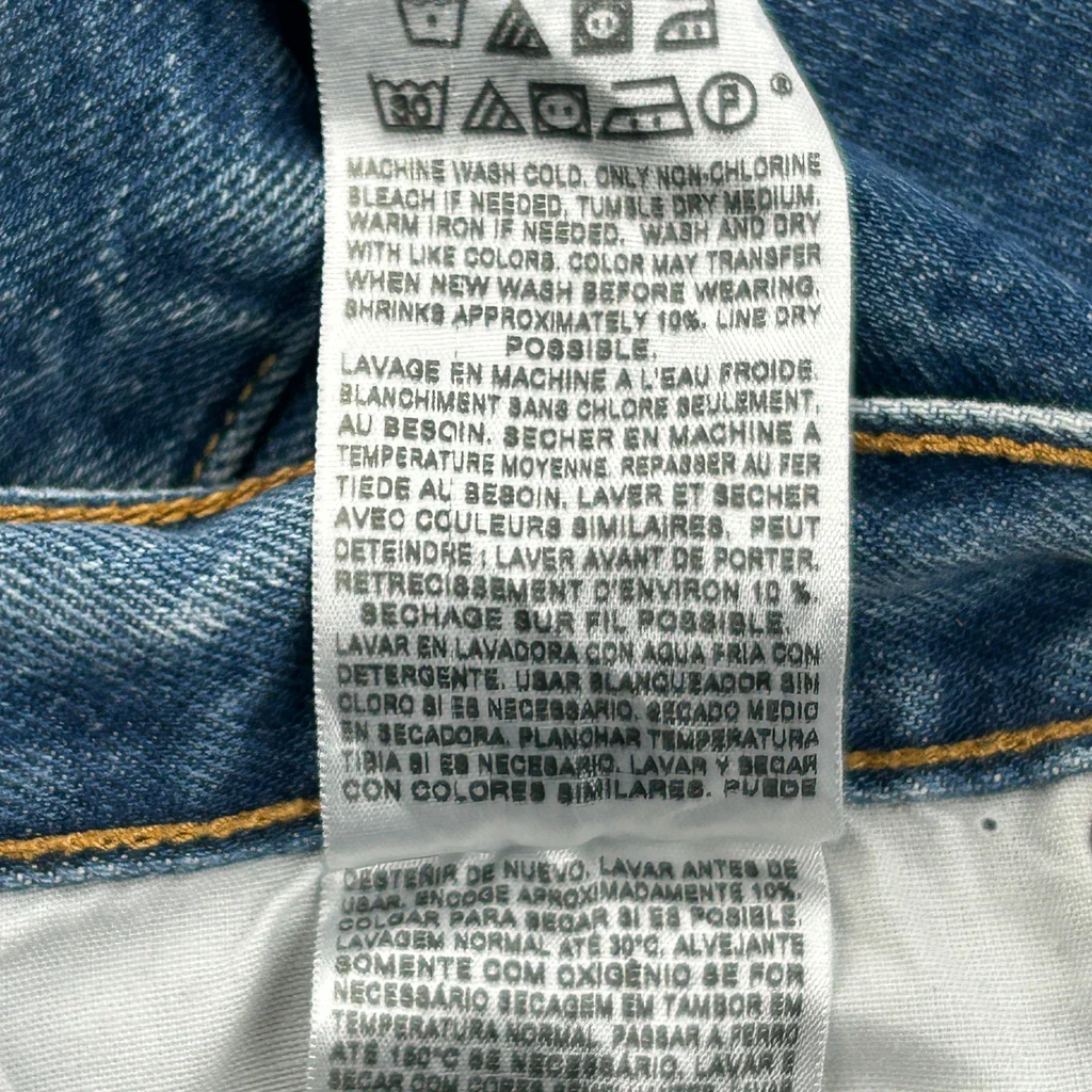 501 Levis Jeans - 33W 30L Blue Cotton - Image 7