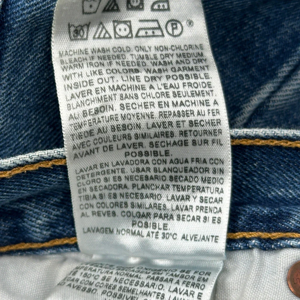 501 Levis Jeans - 33W 31L Blue Cotton - Image 7
