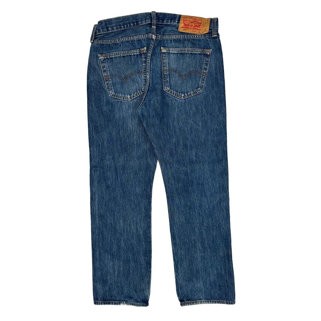 501 Levis Jeans - 34W 30L Blue Cotton