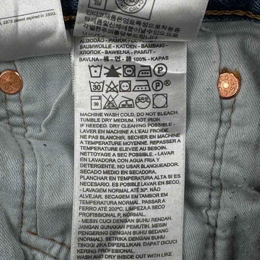 501 Levis Jeans - 34W 30L Blue Cotton - Image 7