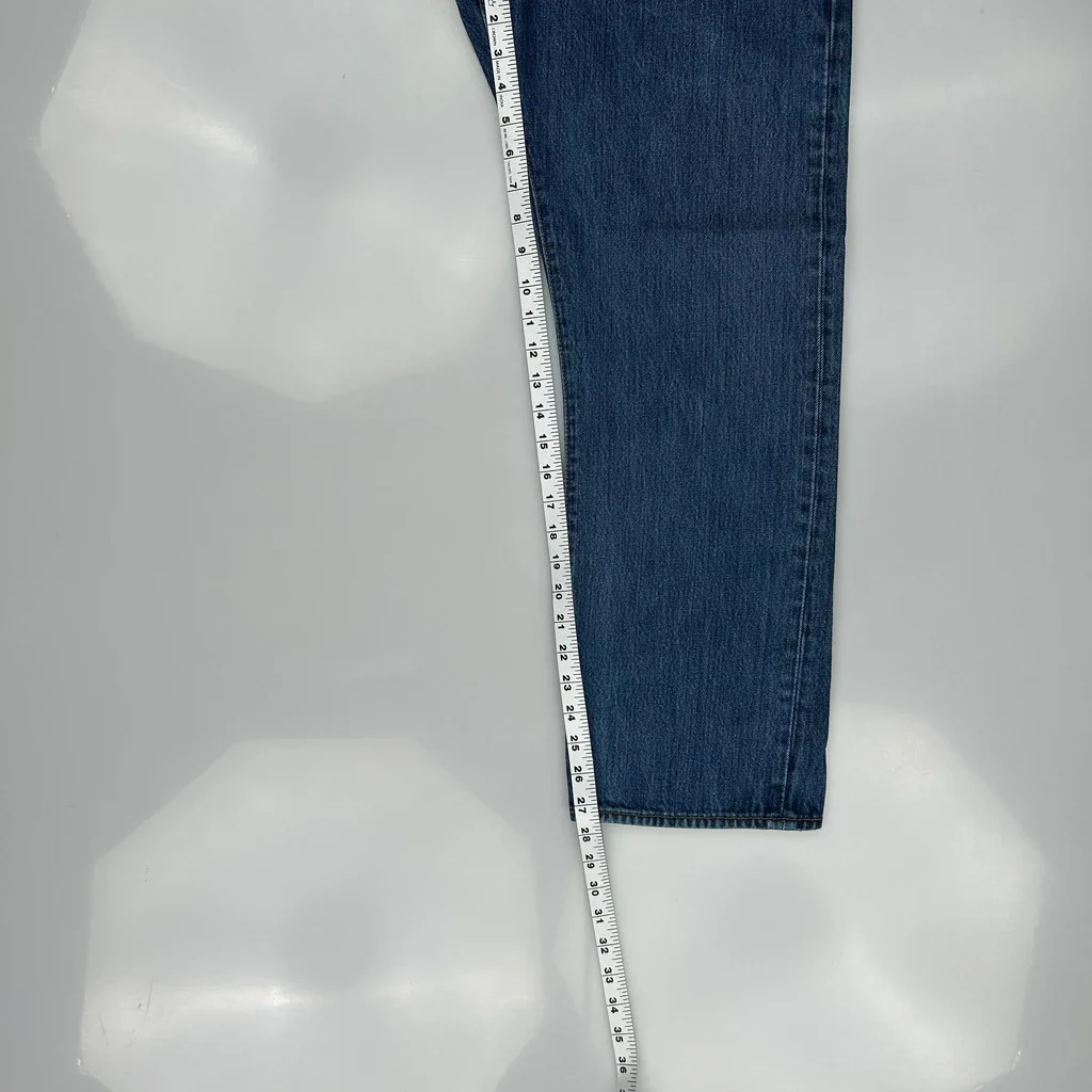 501 Levis Jeans - 34W 27L Blue Cotton - Image 5