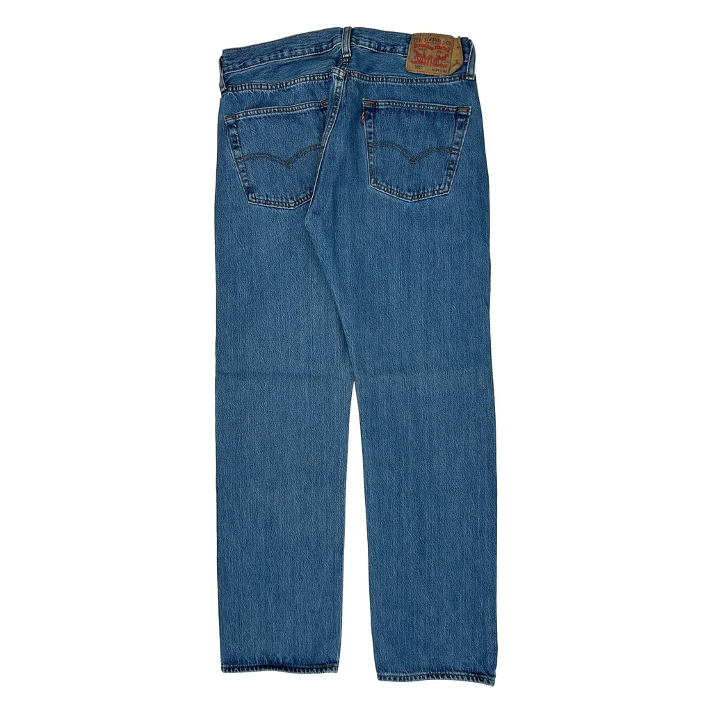 501 Levis Jeans - 34W 34L Blue Denim
