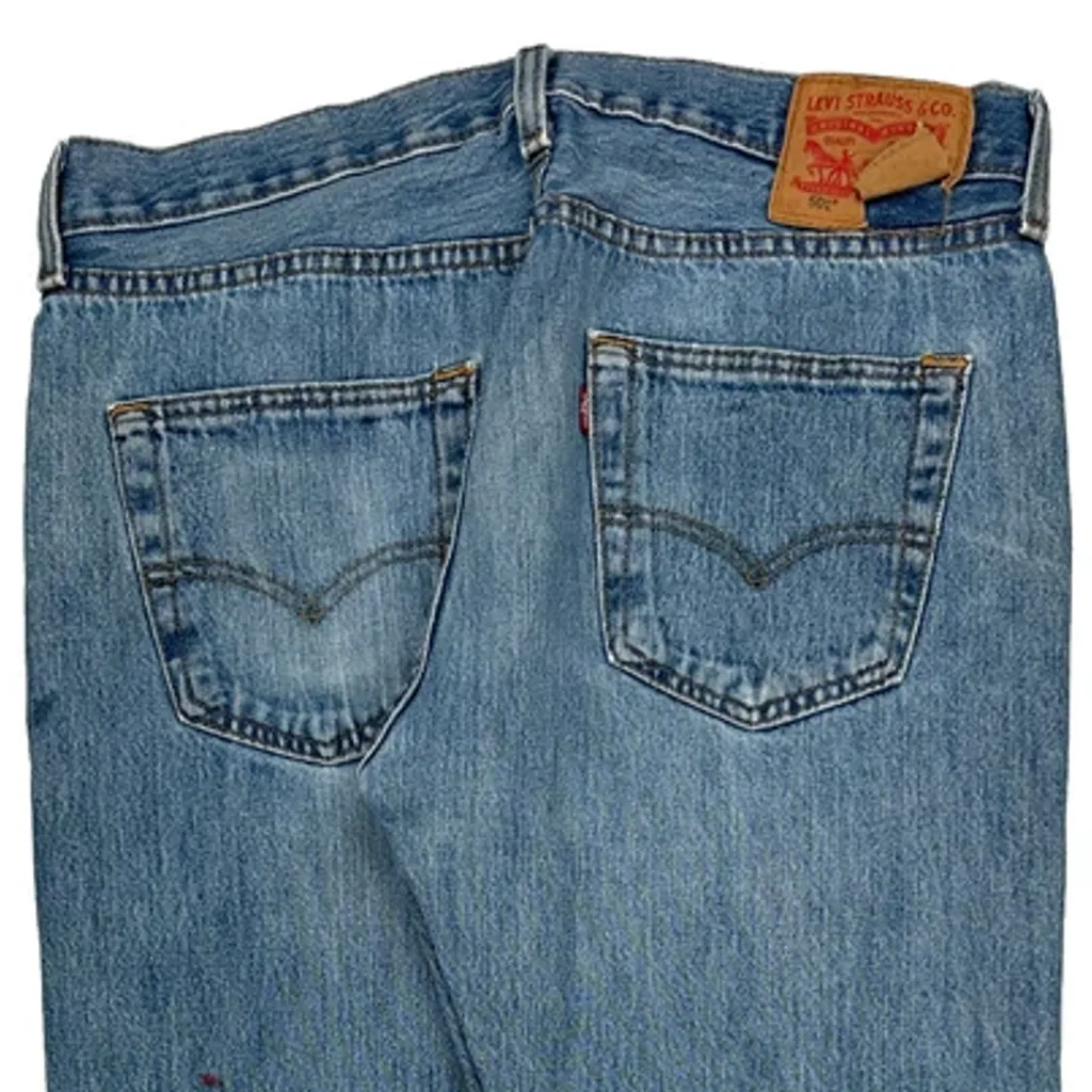 501 Levis Jeans - 34W 30L Blue Cotton - Image 8