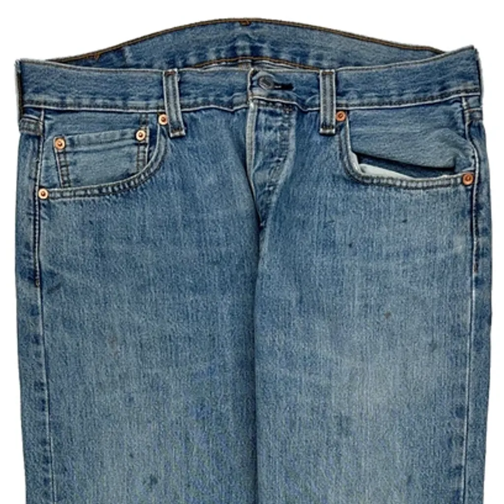 501 Levis Jeans - 34W 30L Blue Cotton - Image 9