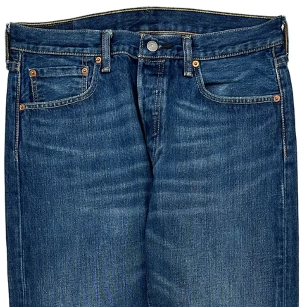 501 Levis Jeans - 34W 29L Blue Cotton - Image 10