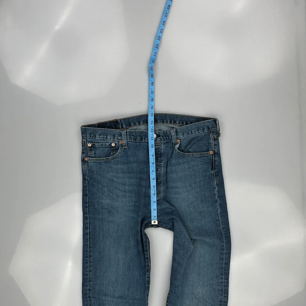 501 Levis Jeans - 34W 34L Blue Cotton - Image 4