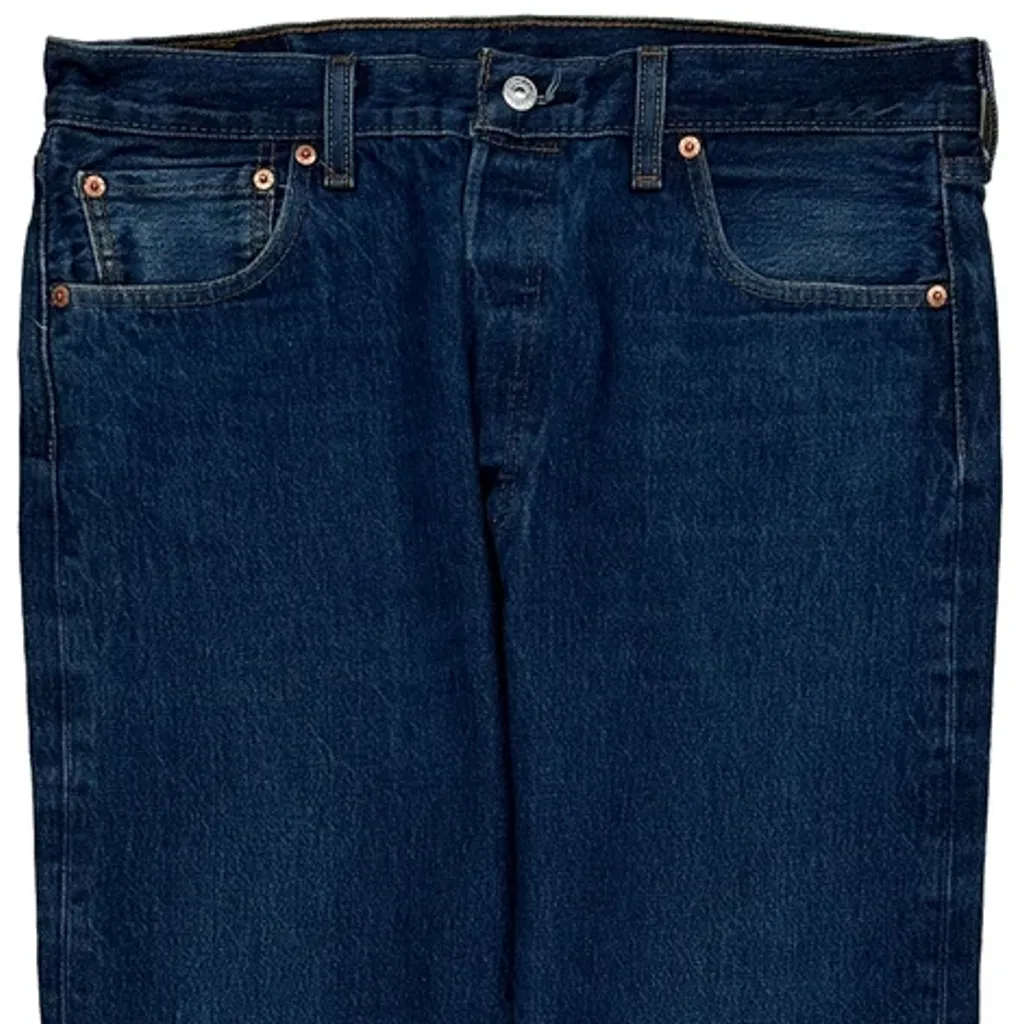 501 Levis Jeans - 34W 28L Blue Cotton - Image 10