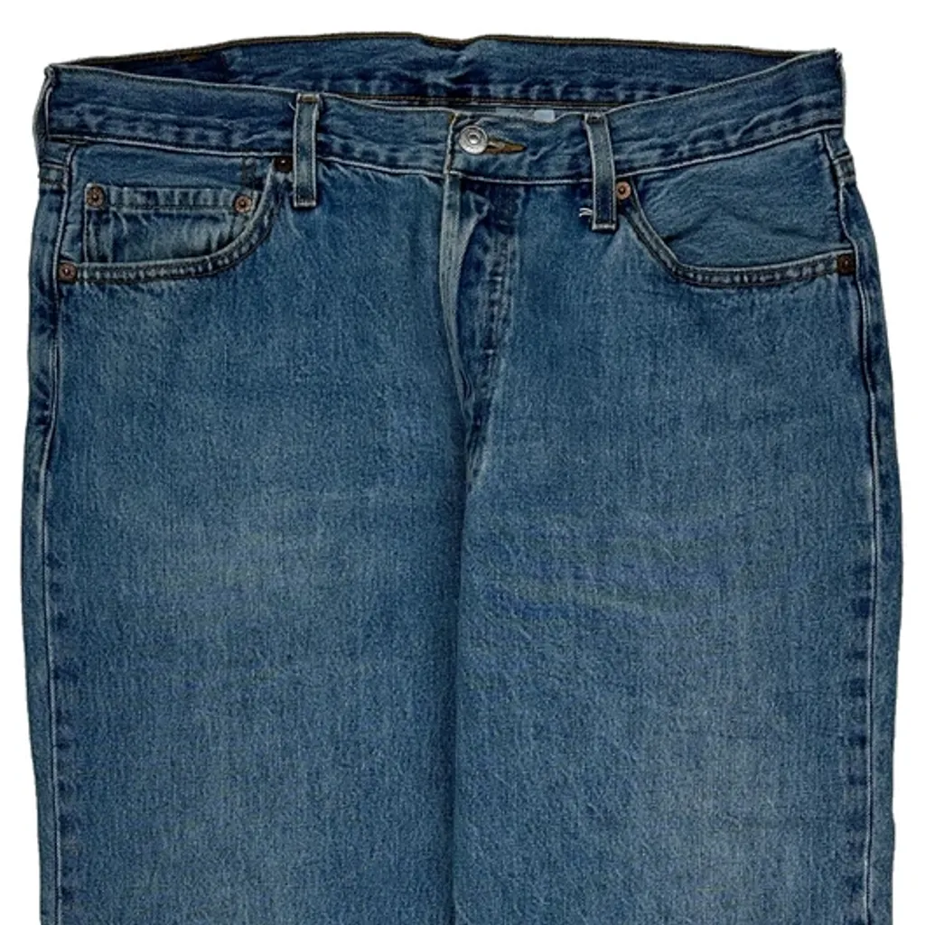 501 Levis Jeans - 34W 24L Blue Denim - Image 9