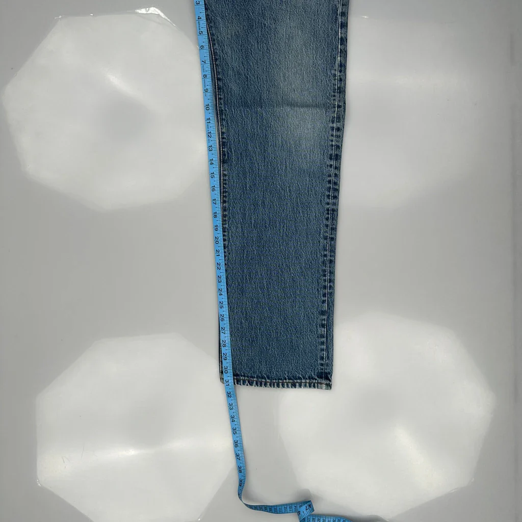 501 Levis Jeans - 34W 31L Blue Denim - Image 5