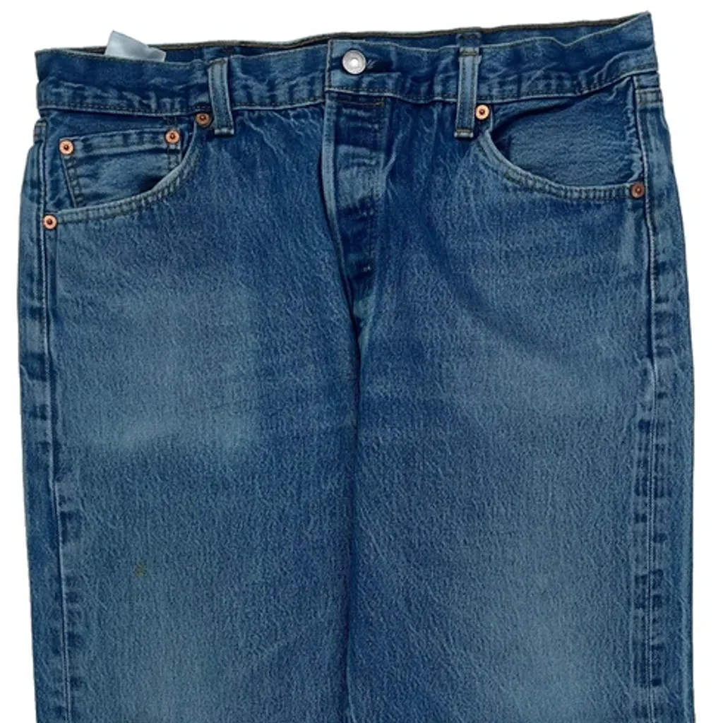 501 Levis Jeans - 34W 28L Blue Cotton - Image 10