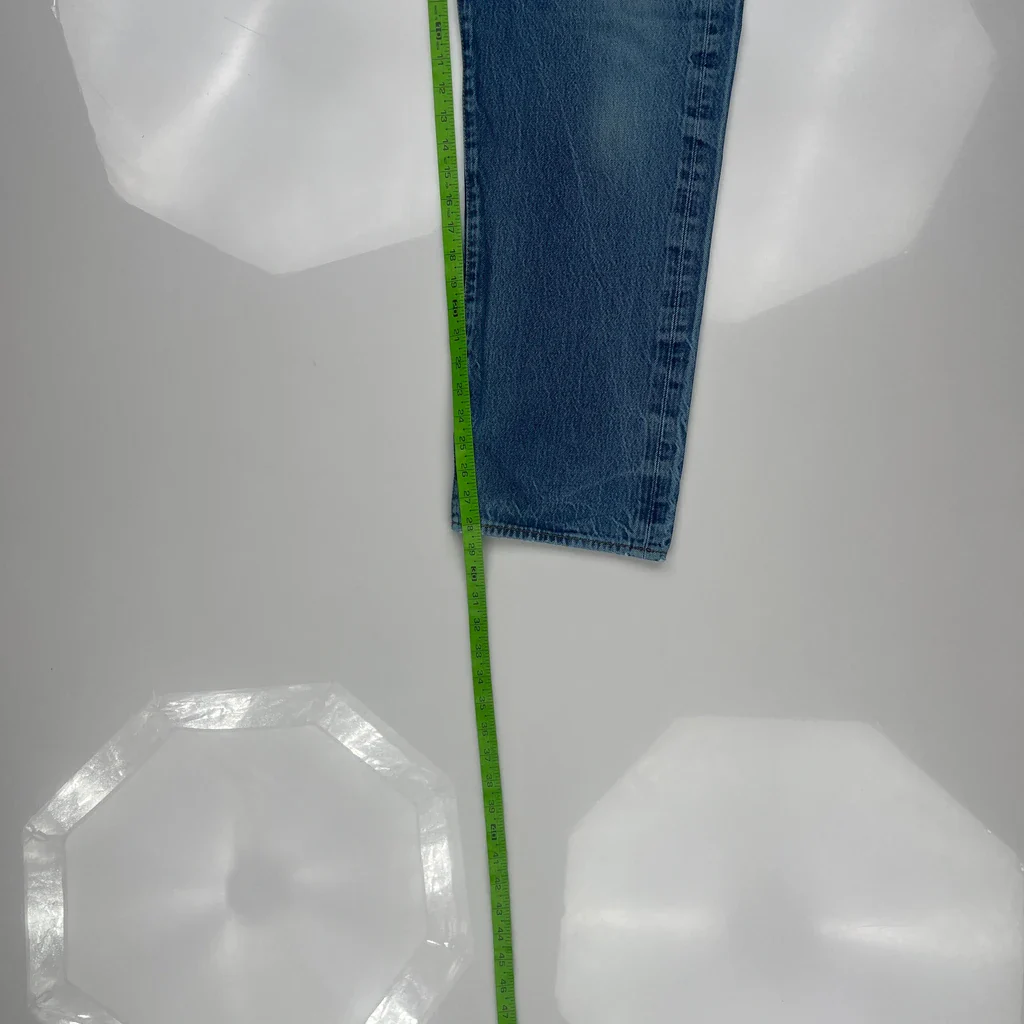 501 Levis Jeans - 34W 28L Blue Cotton - Image 5