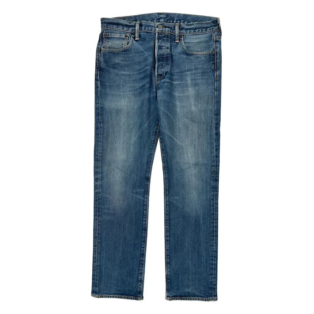 501 Levis Jeans - 34W 30L Blue Cotton - Image 2