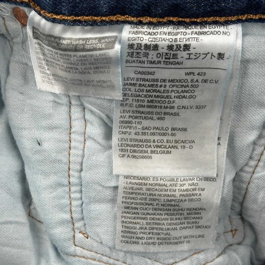 501 Levis Jeans - 35W 33L Blue Cotton - Image 6