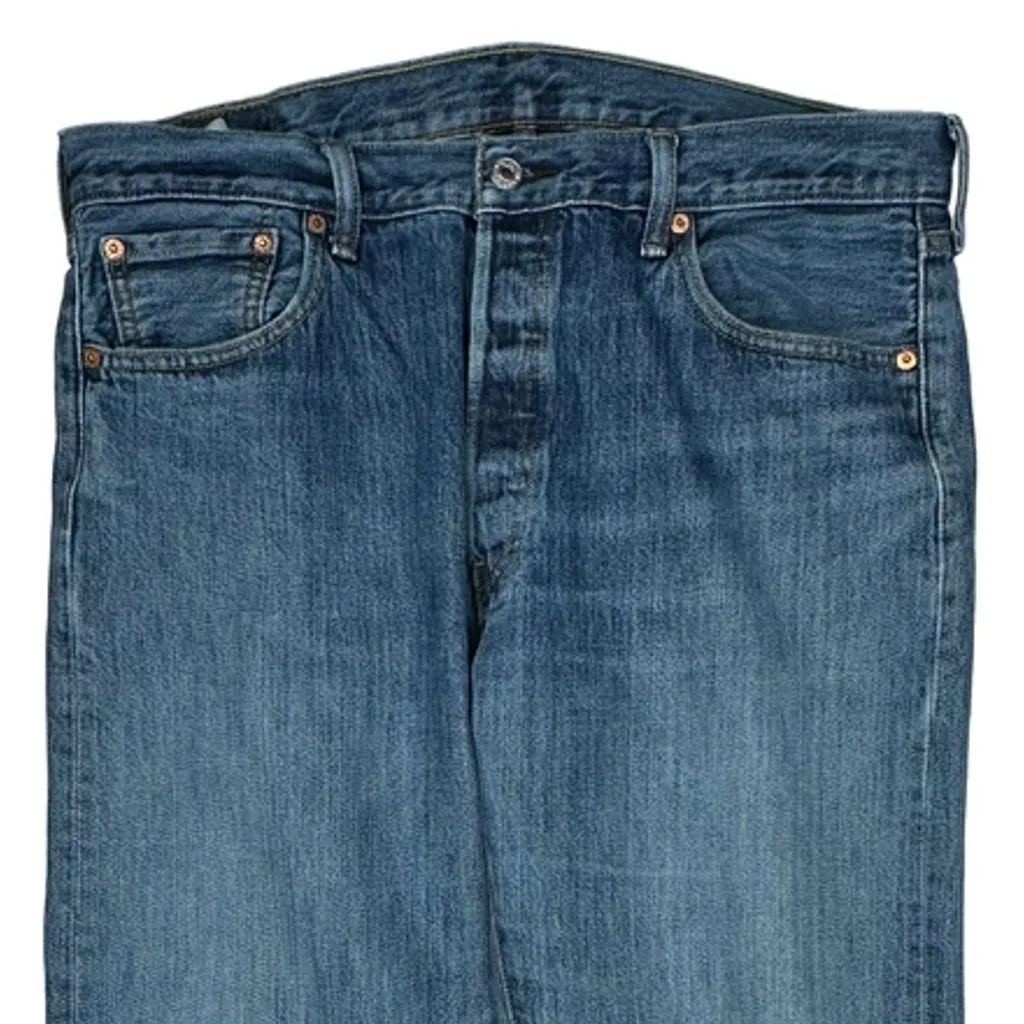 501 Levis Jeans - 36W 34L Blue Cotton - Image 11