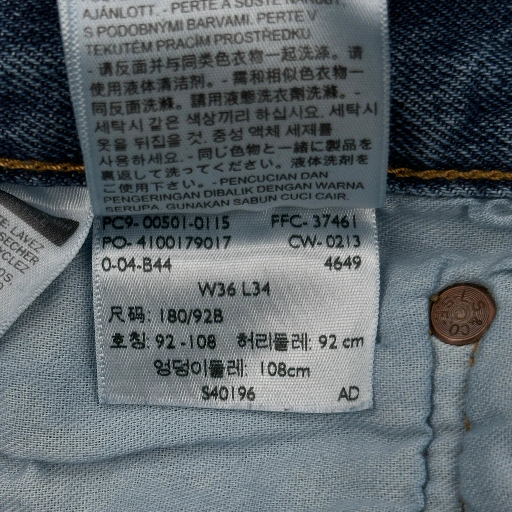 501 Levis Jeans - 36W 34L Blue Cotton - Image 6