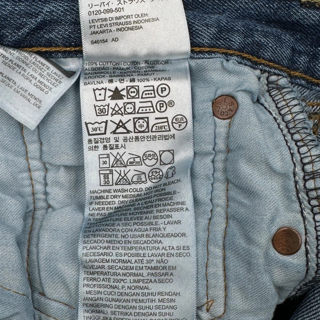 501 Levis Jeans - 36W 34L Blue Cotton - Image 7