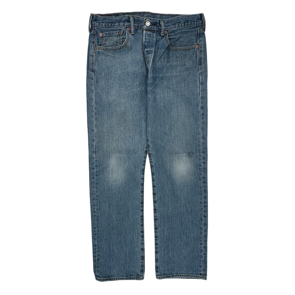 501 Levis Jeans - 36W 29L Blue Cotton - Image 2