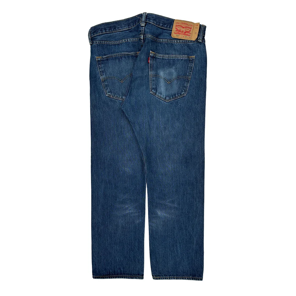 501 Levis Jeans - 36W 29L Blue Cotton