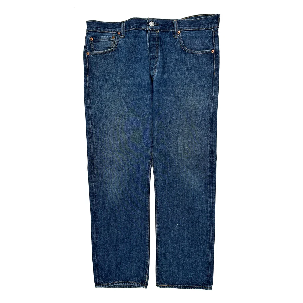 501 Levis Jeans - 36W 29L Blue Cotton - Image 2
