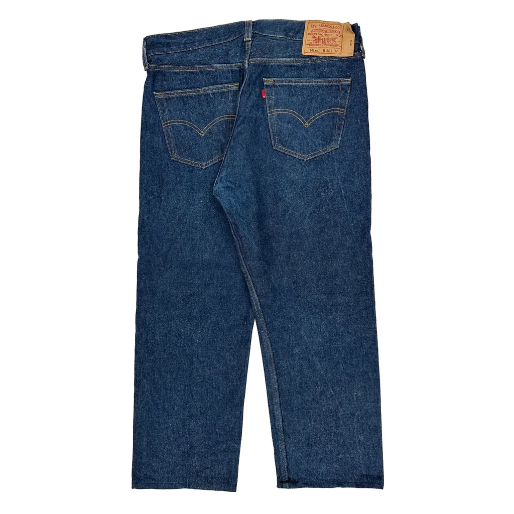 501 Levis Jeans - 36W 26L Blue Denim