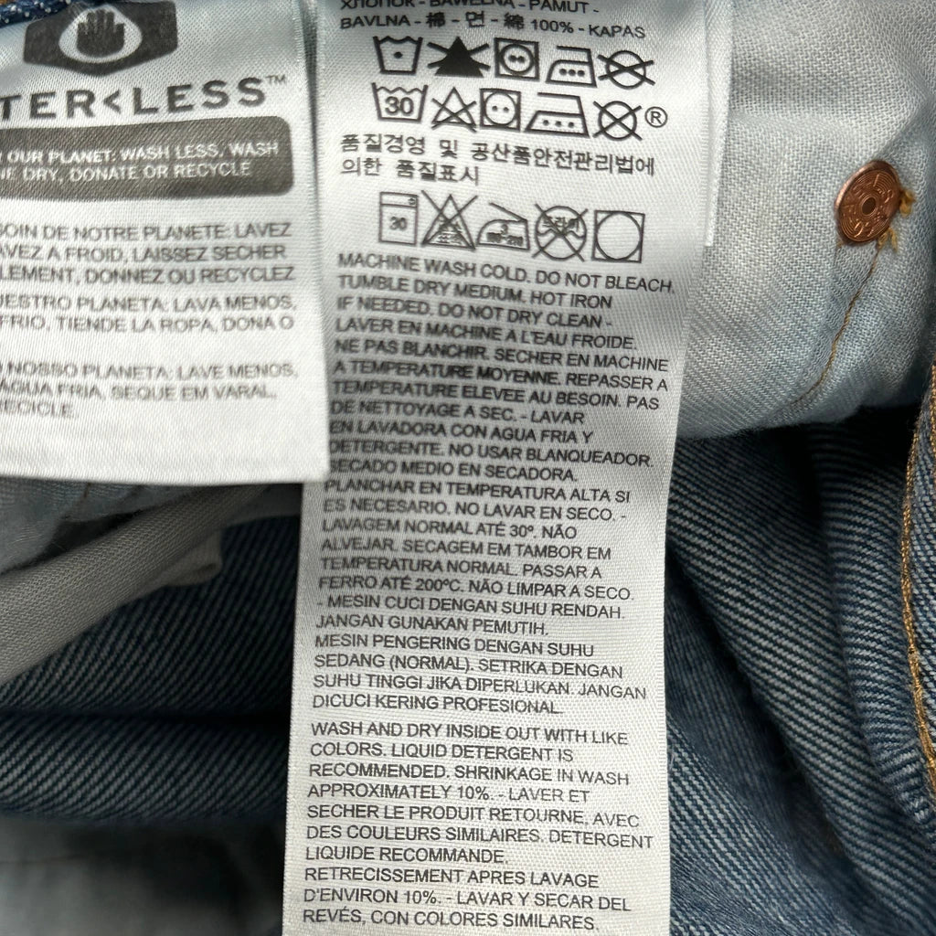 501 Levis Jeans - 36W 30L Blue Cotton - Image 3