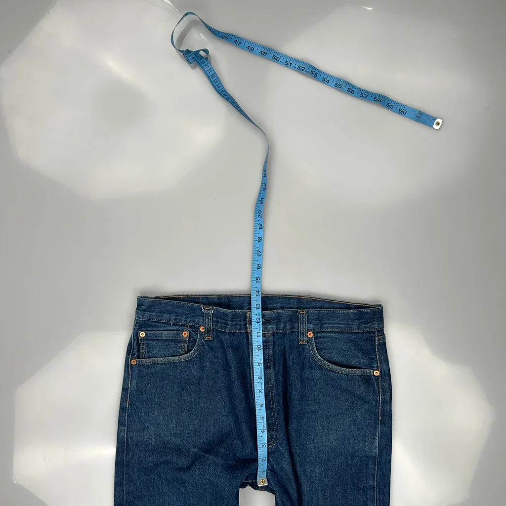 501 Levis Jeans - 36W 30L Blue Cotton - Image 5
