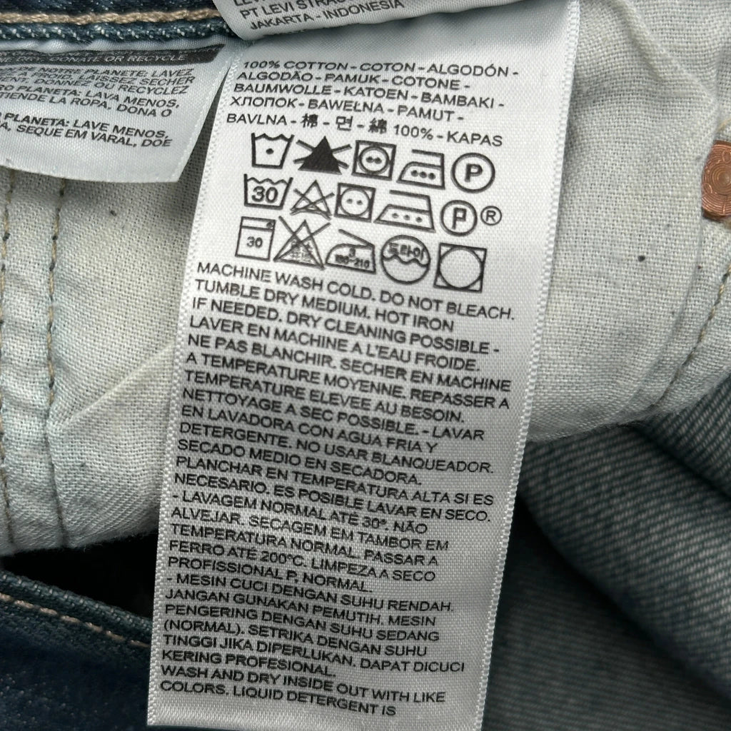 501 Levis Jeans - 36W 30L Blue Cotton - Image 5