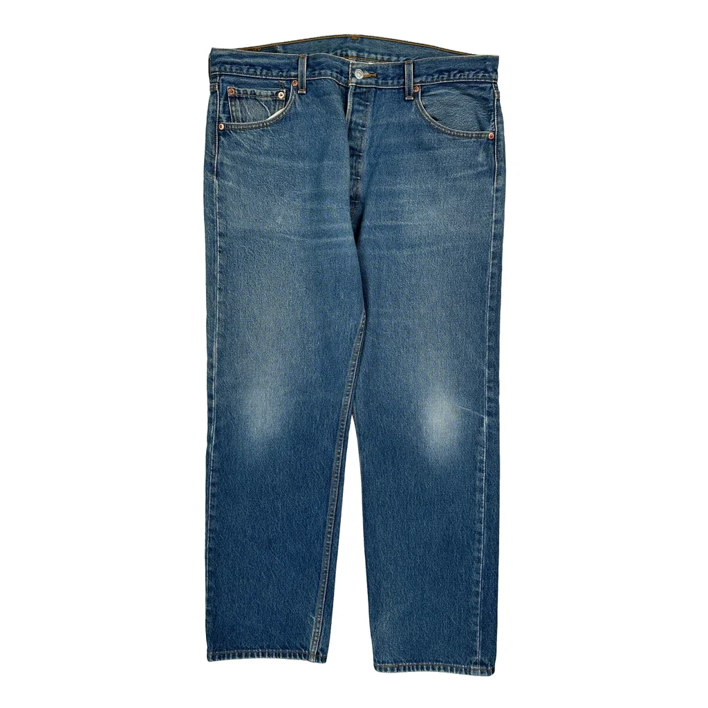 501 Levis Jeans - 36W 30L Blue Cotton - Image 2