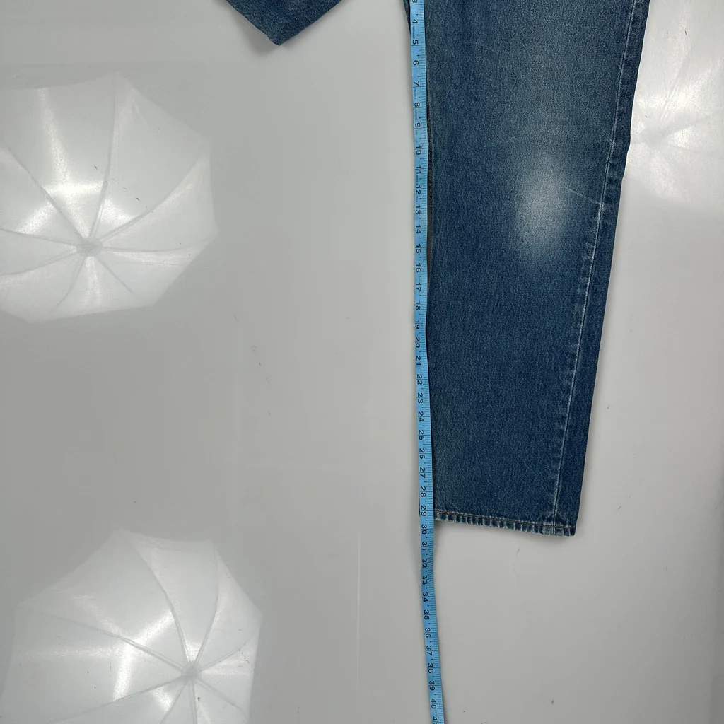 501 Levis Jeans - 36W 30L Blue Cotton - Image 5
