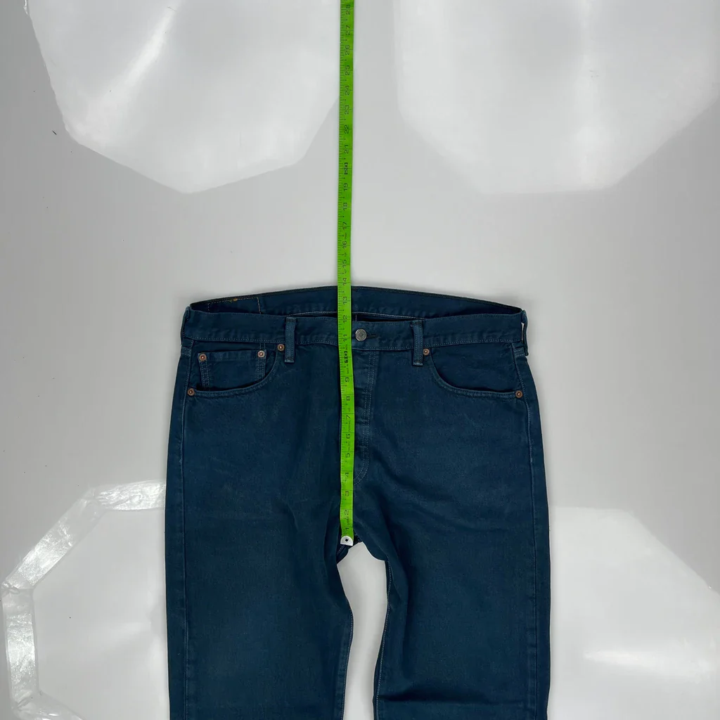 501 Levis Jeans - 36W 31L Blue Cotton - Image 4