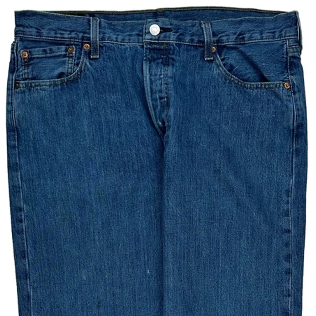 501 Levis Jeans - 36W 32L Blue Denim - Image 9