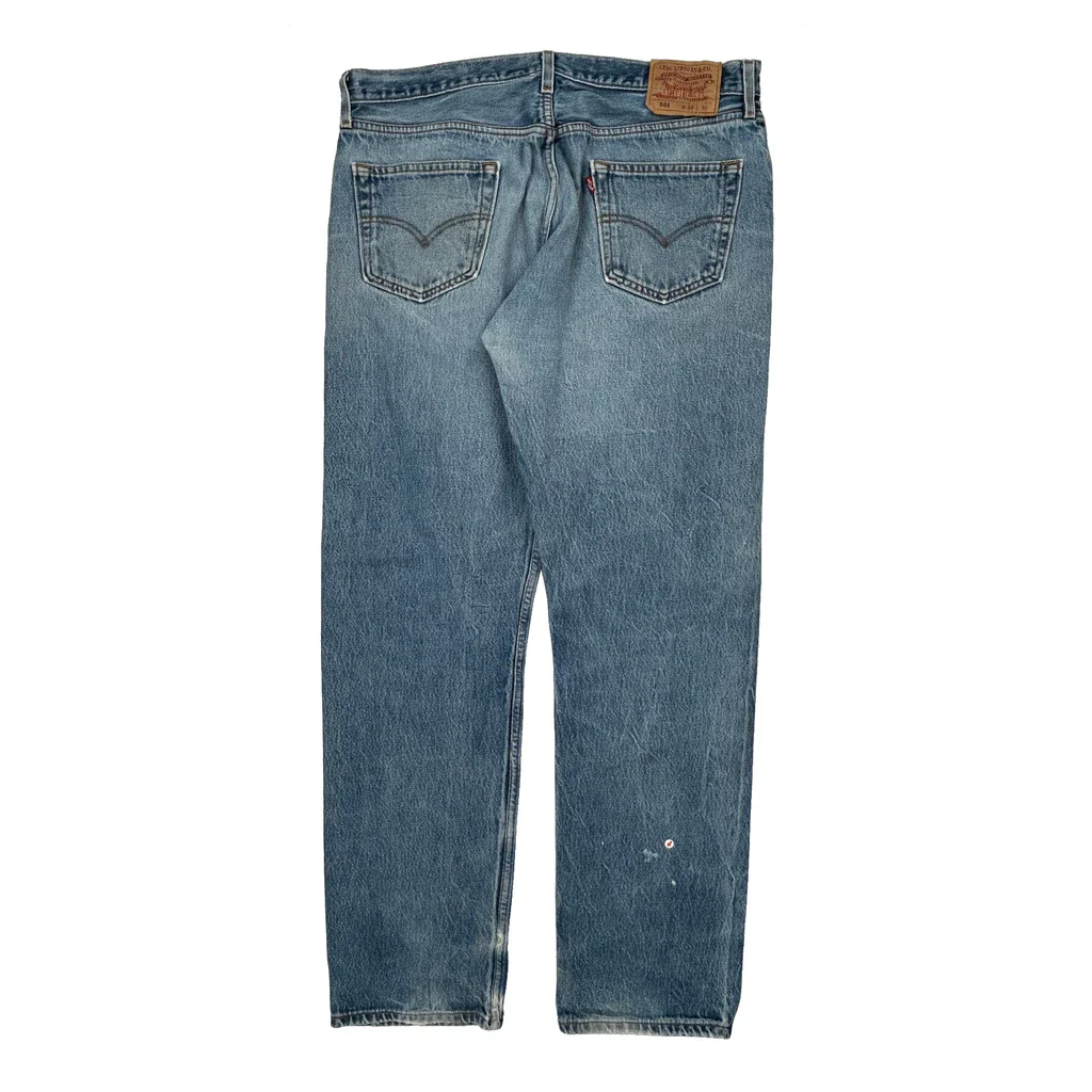 501 Levis Jeans - 36″ Waist Blue Cotton