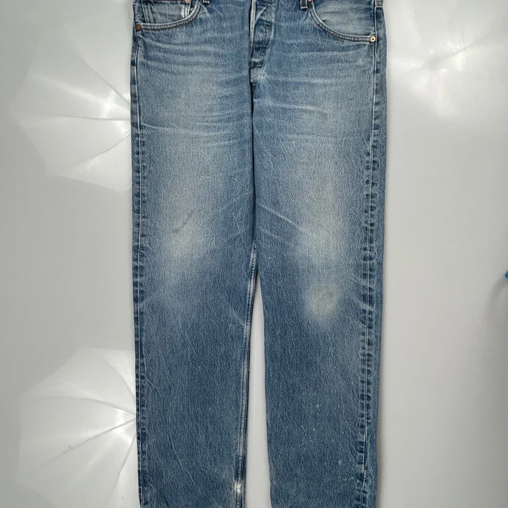 501 Levis Jeans - 36″ Waist Blue Cotton - Image 3