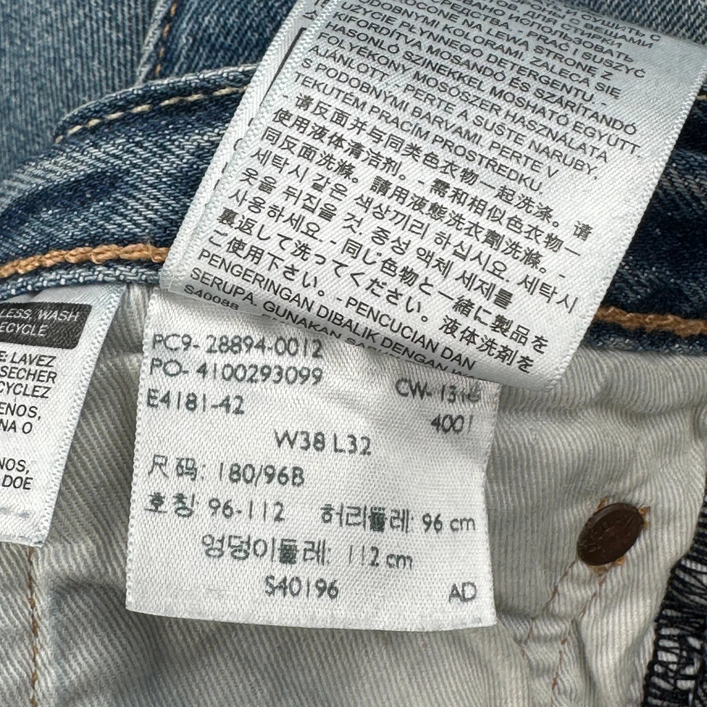 501 Levis Jeans - 38W 32L Blue Cotton - Image 6