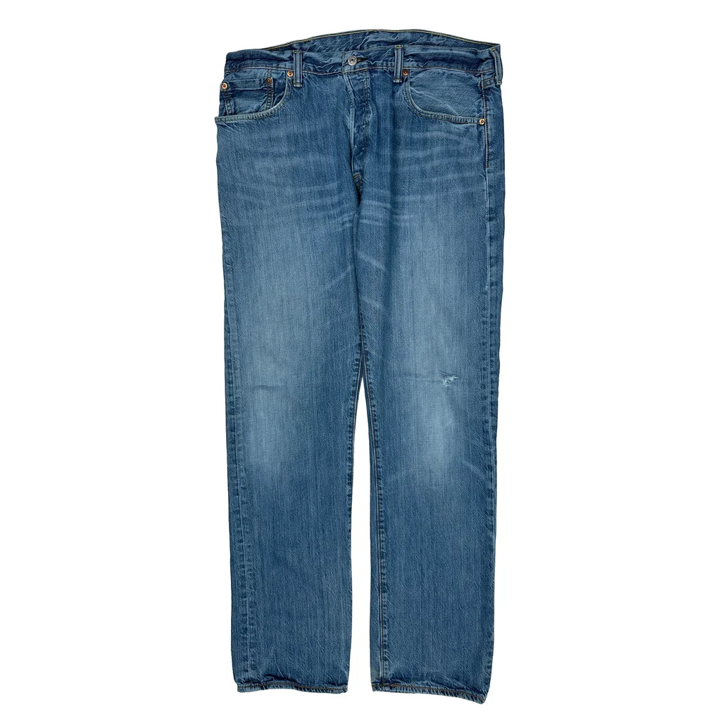 501 Levis Jeans - 38W 34L Blue Cotton - Image 2