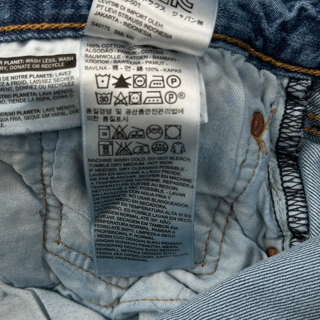 501 Levis Jeans - 38W 34L Blue Cotton - Image 7