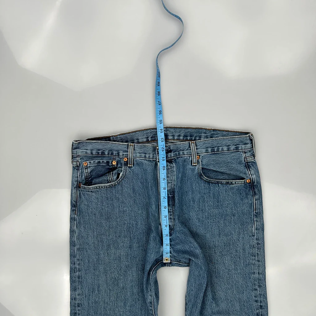 501 Levis Jeans - 38W 30L Blue Cotton - Image 4