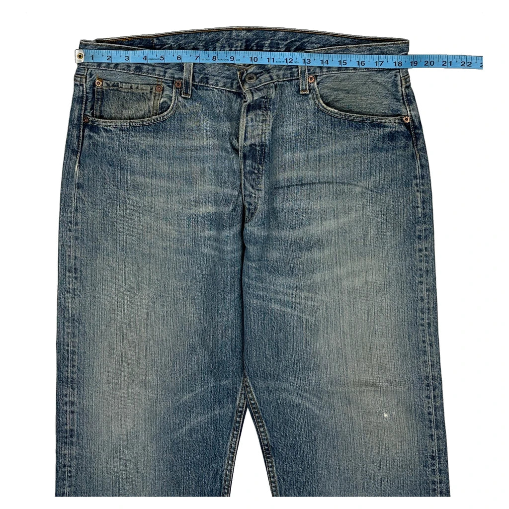 501 Levis Jeans - 38W 29L Blue Cotton - Image 2