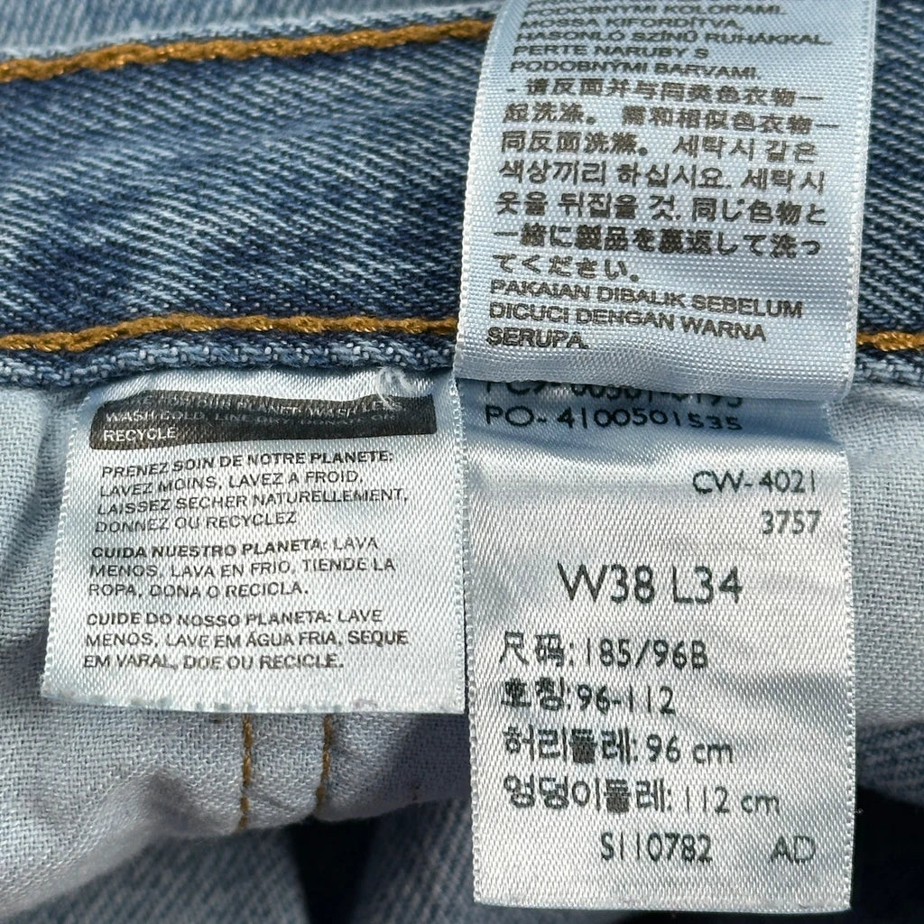 501 Levis Jeans - 38W 34L Blue Cotton - Image 6