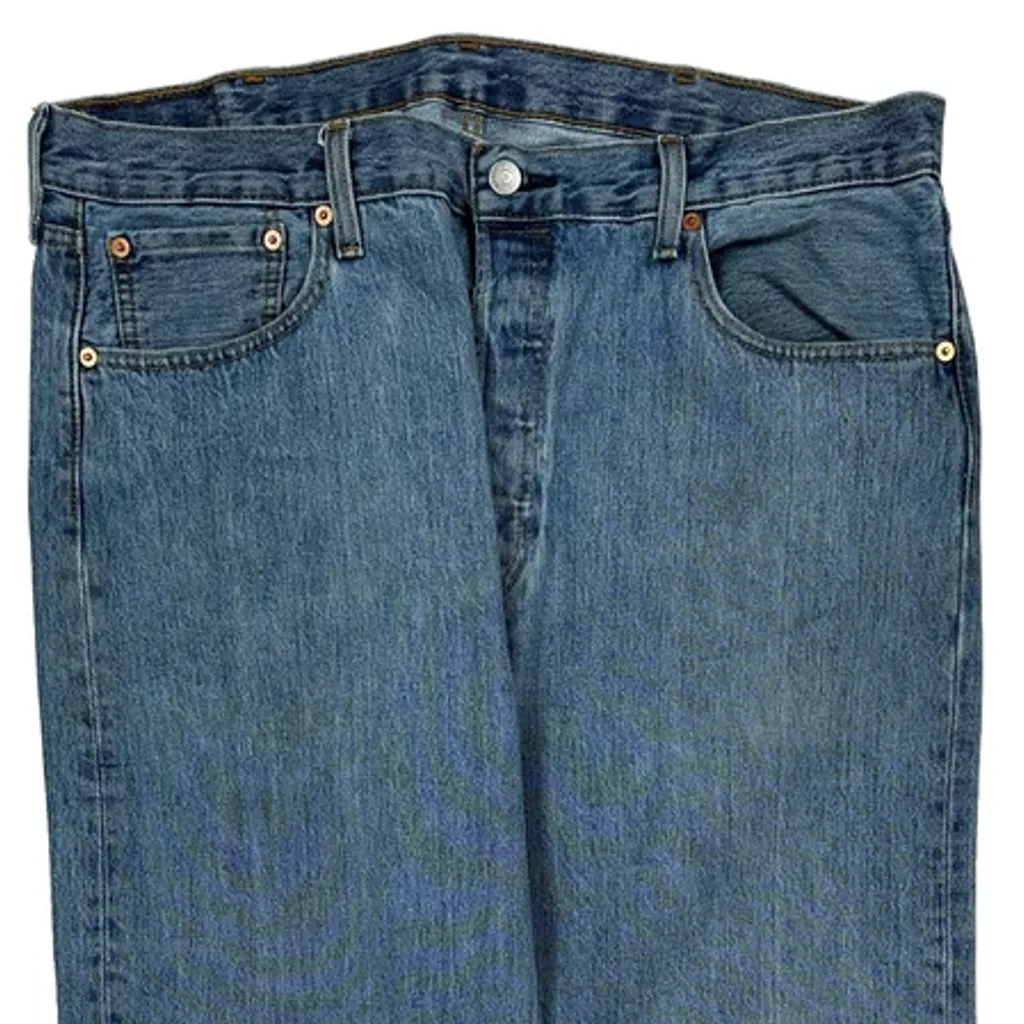 501 Levis Jeans - 38W 34L Blue Cotton - Image 9