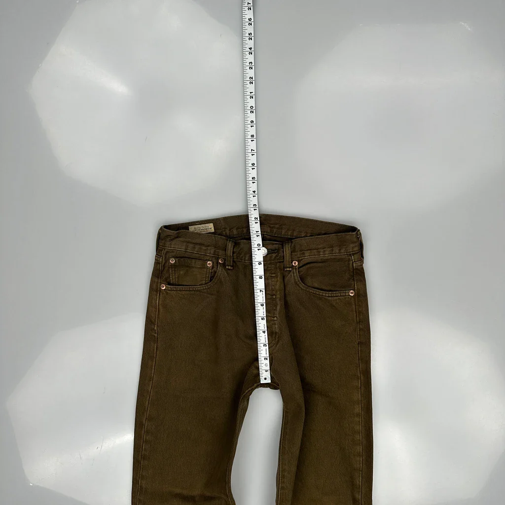 501 Levis Jeans - 28W 30L Brown Cotton - Image 4