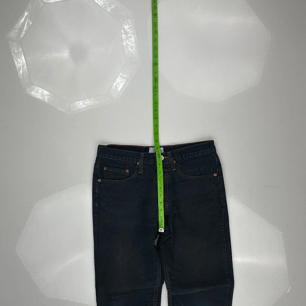 501 Levis Jeans - 30W 30L Dark Wash Cotton - Image 4