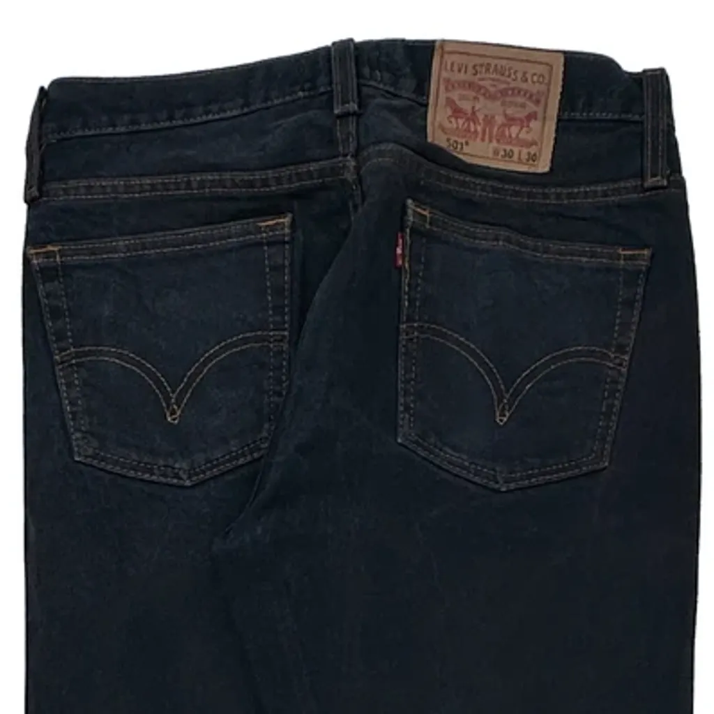 501 Levis Jeans - 30W 30L Dark Wash Cotton - Image 8