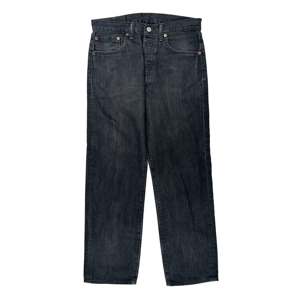 501 Levis Jeans - 30W 32L Dark Wash Cotton - Image 2
