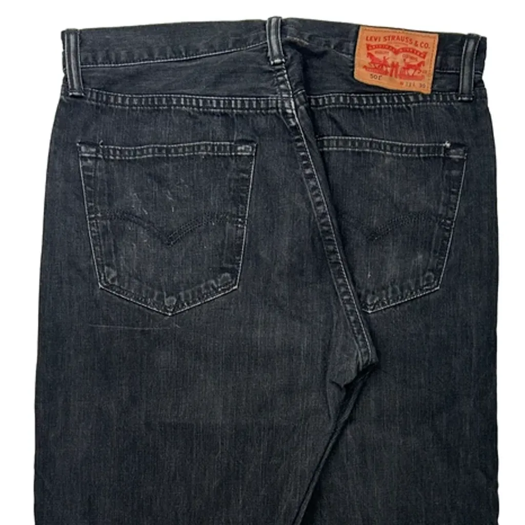 501 Levis Jeans - 30W 32L Dark Wash Cotton - Image 8