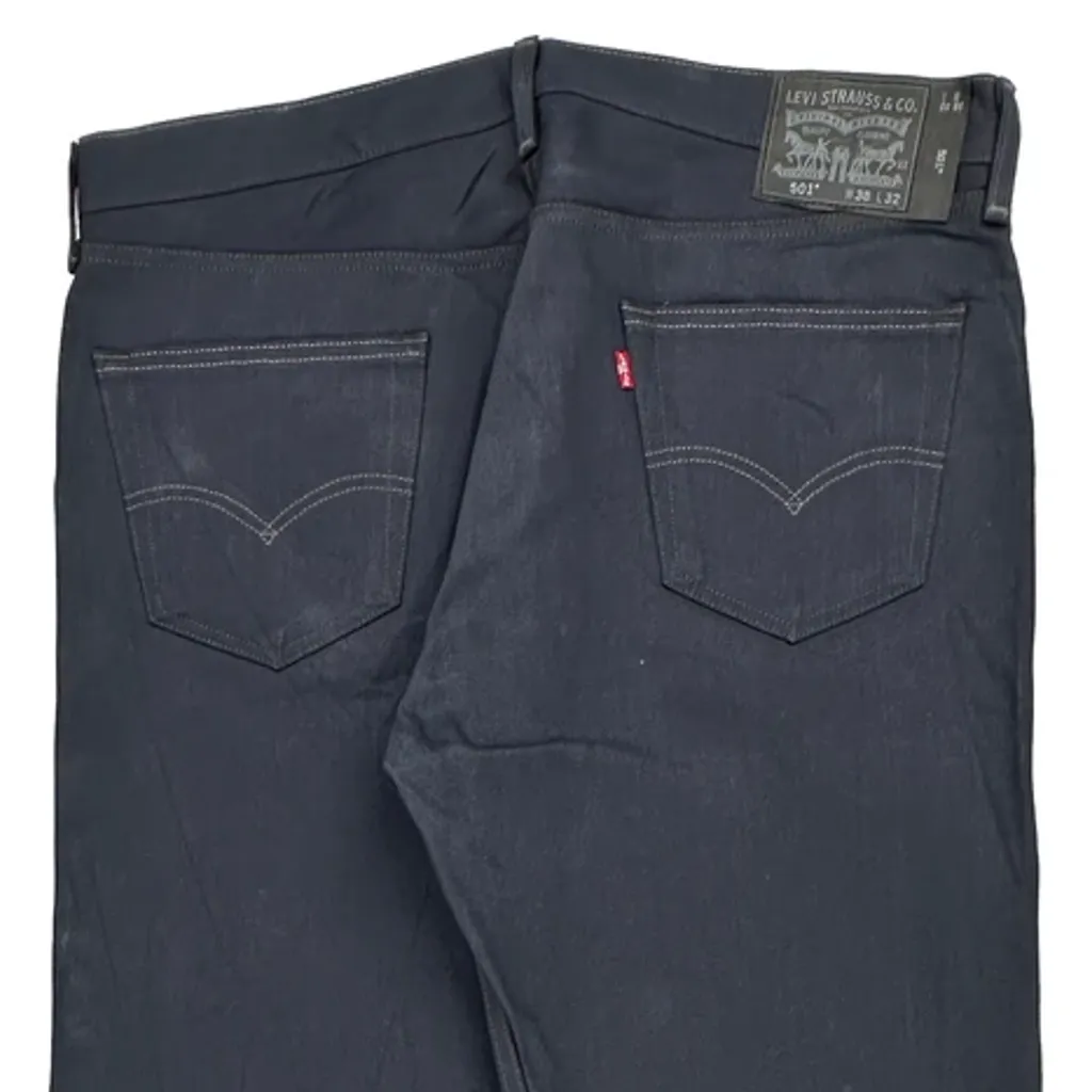 501 Levis Jeans - 40W 33L Dark Wash Cotton - Image 7