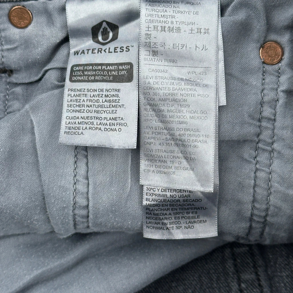 501 Levis Jeans - 28W 27L Gray Cotton - Image 6