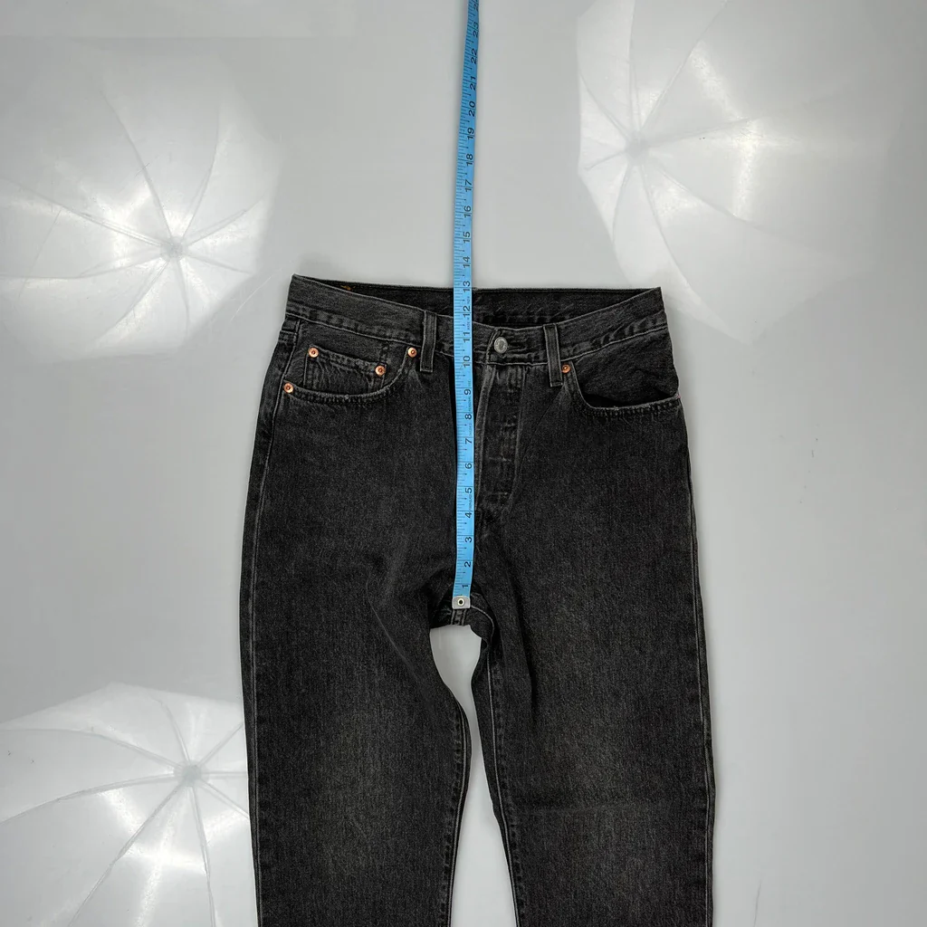 501 Levis Jeans - 30W 30L Gray Cotton - Image 4