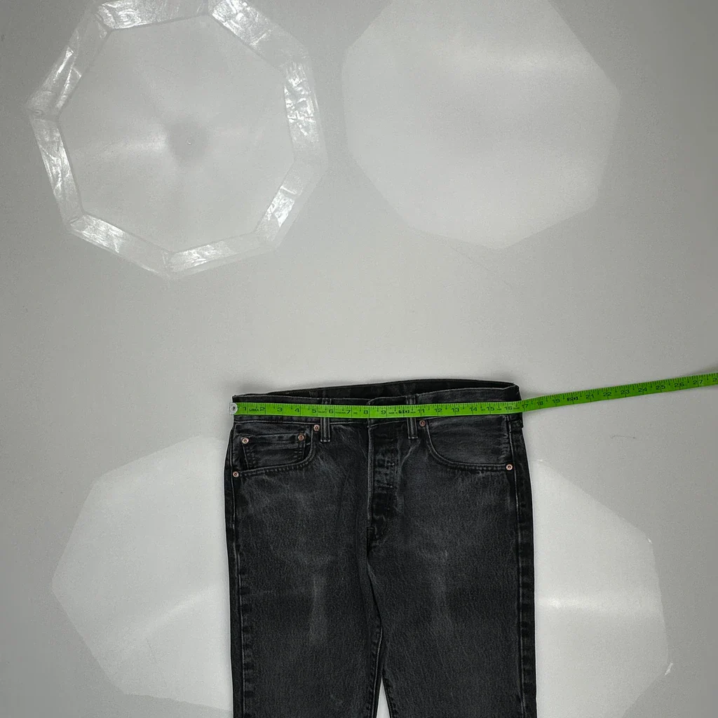 501 Levis Jeans - 33W 31L Gray Cotton - Image 3